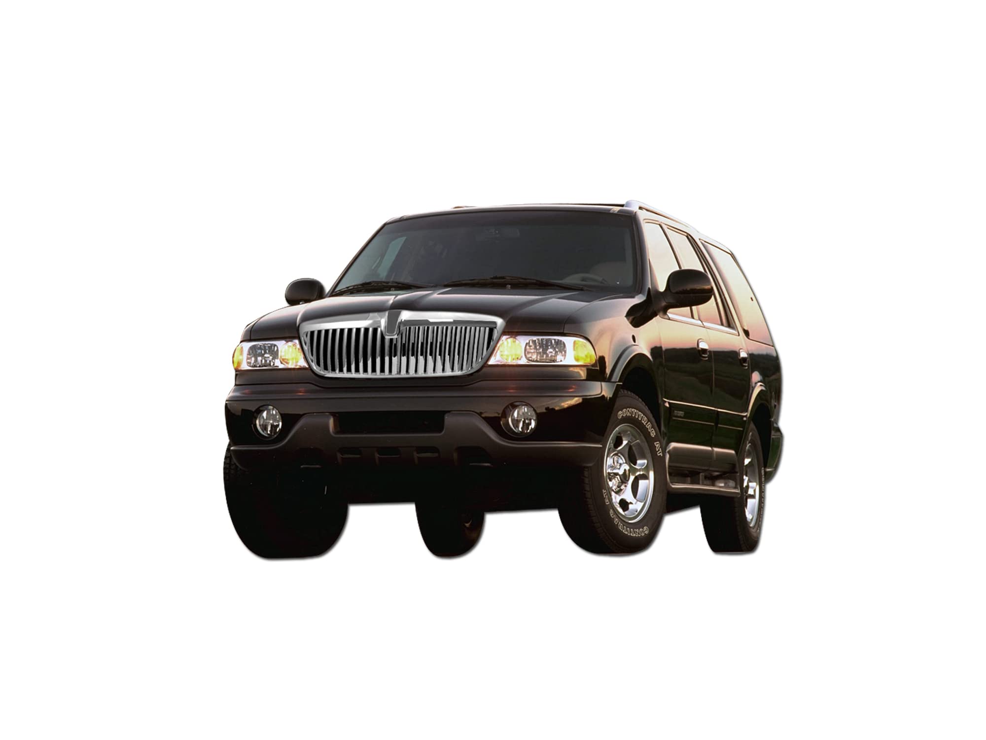 Vertical Front Hood Grille Armordillo USA 7149823 - Chrome Fits 1998-2002 Lincoln Navigator