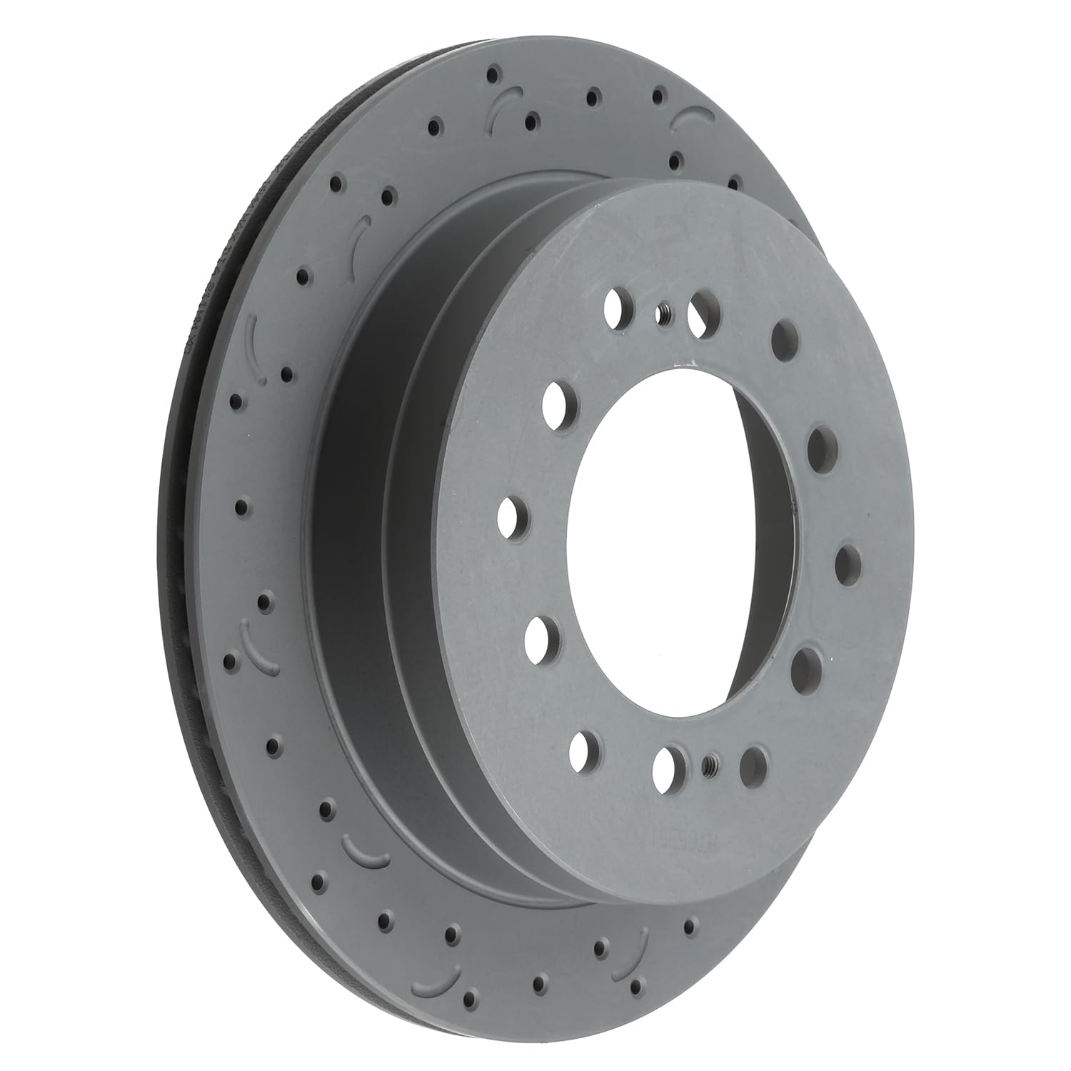Talon Cross-Drilled and Slotted Vented Rotor, Hawk Performance Brakes, 12.28 in. Diameter, 2.69 in. Height