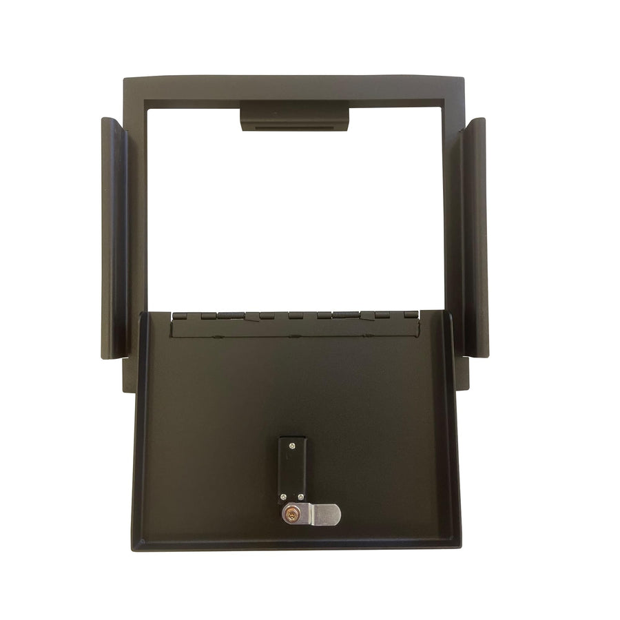 Center Console Safe Black Horse Security Lock Box, Black Gun Box Organizer, with 4 Digit Combination Resettable Lock Compatible with 2023-2024 Ford F-250 Super Duty-ASFS23