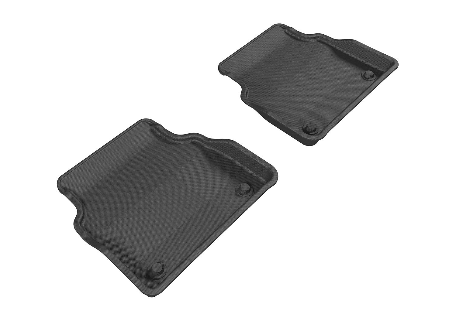 3D MAXpider Kagu 2nd Row Floormats - Black 2011-2017 Audi A8 (L1AD03121509)