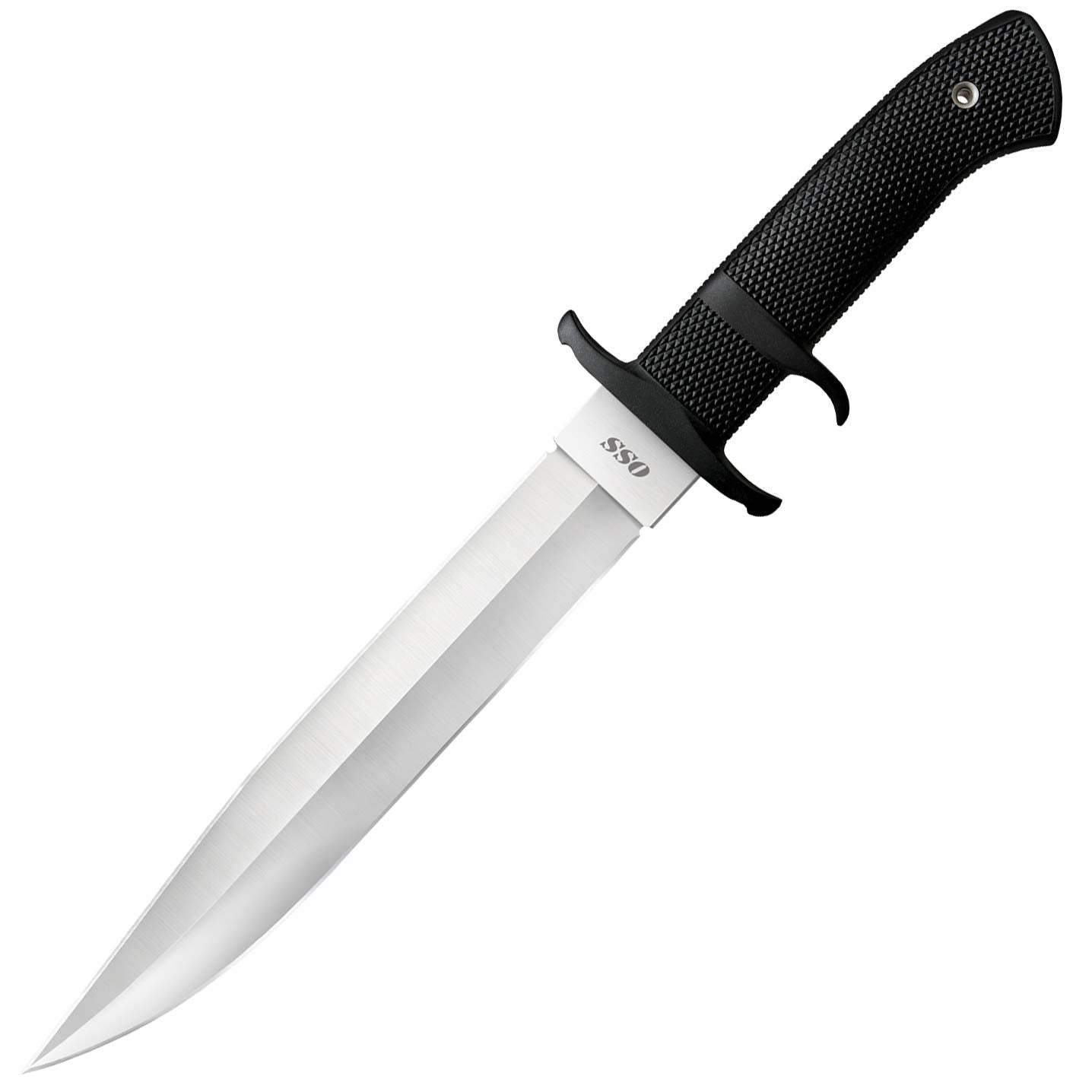 COLD STEEL 8.25" OSS Japanese AUS8A Clip Point Blade 5.125" Kray-Ex Handle Tactical Outdoor Hunting Fixed Blade Knife w/Secure-Ex Sheath