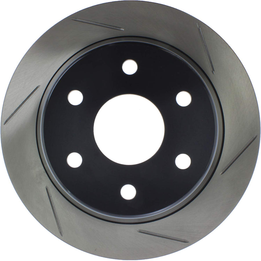 Sport StopTech 126.66045SL Rear Left Slotted Disc Brake Rotor - Fits Select Cadillac, Chevrolet, GMC Vehicles