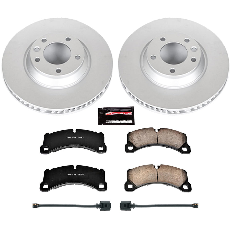 Power Stop CRK6049 Z23 Evolution Front Geomet Coated Brake Kit For Porsche Cayenne 2011-2013 [Model Specific]