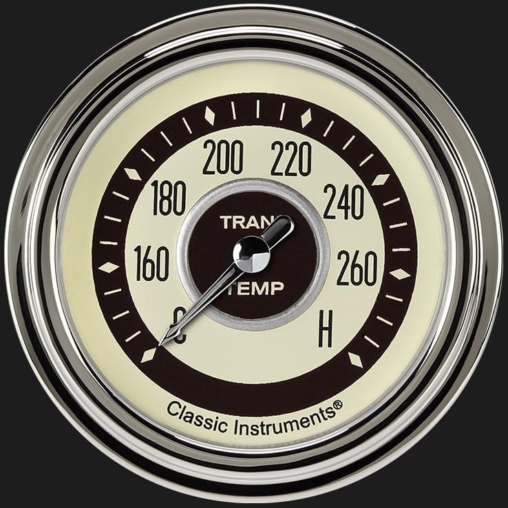 Nostalgia Classic Instruments 2 5/8" Transmission Temperature Gauge NT327SLC