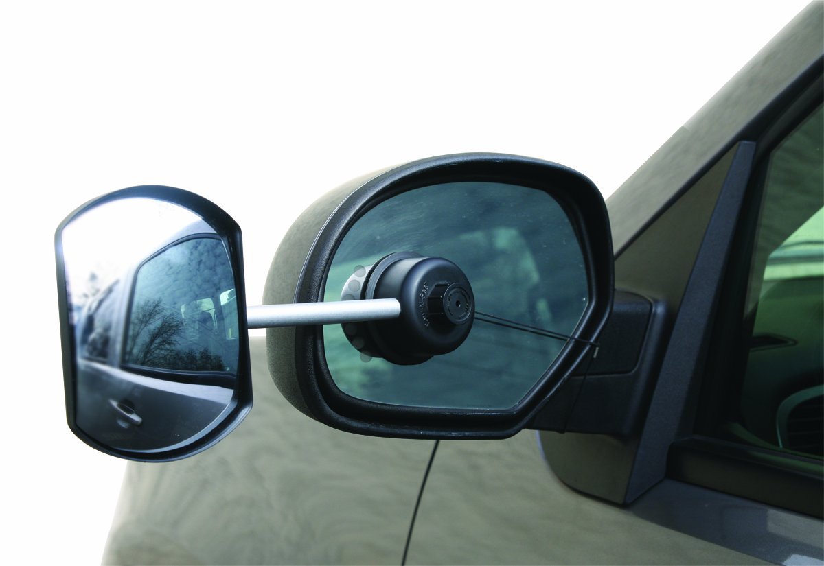 Tow-N-See Camco Mirror | Features Quick and Simple Installation & Attaches to Existing Side Mirror | Perfect to Add to RV Accessories, Truck Accessories, Car Accessories & More | Convex Style (25668)