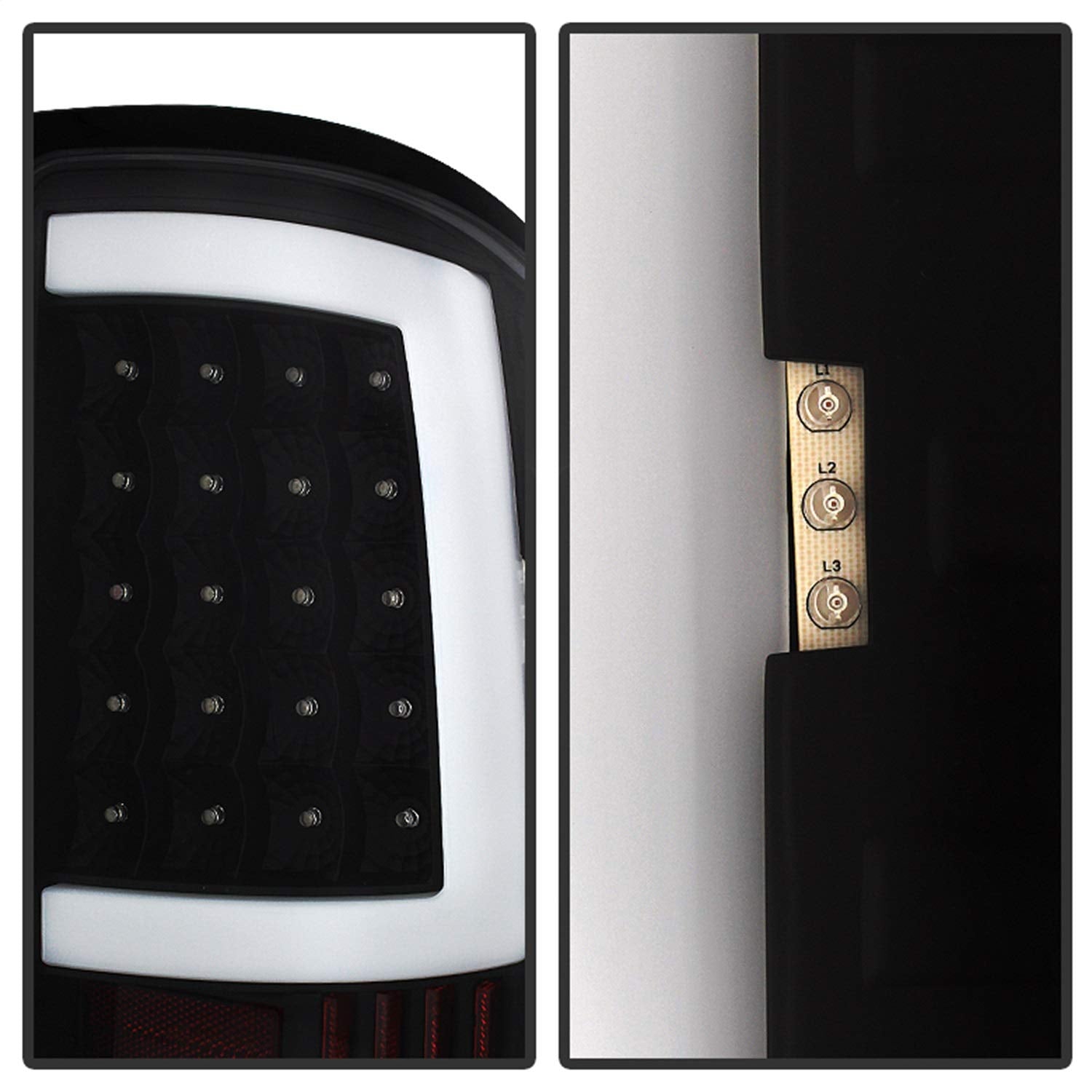Xtune Spyder - LED Tail Lights (ALT-ON-GS07-G2-LED-BK), Black