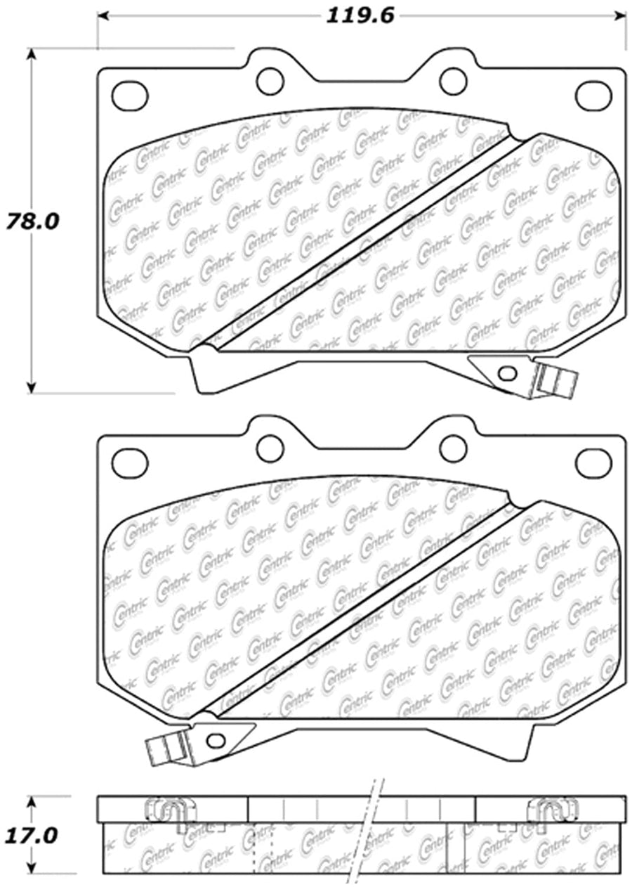 StopTech Truck & SUV Pad 319.08120