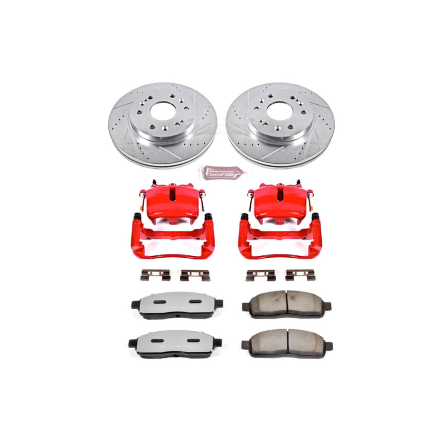 Power Stop Front KC1943A-36 Z36 Truck and Tow Brake Kit with Calipers For Ford F-150 2005-2008, Lincoln Mark LT 2006-2008 [Model Specific]