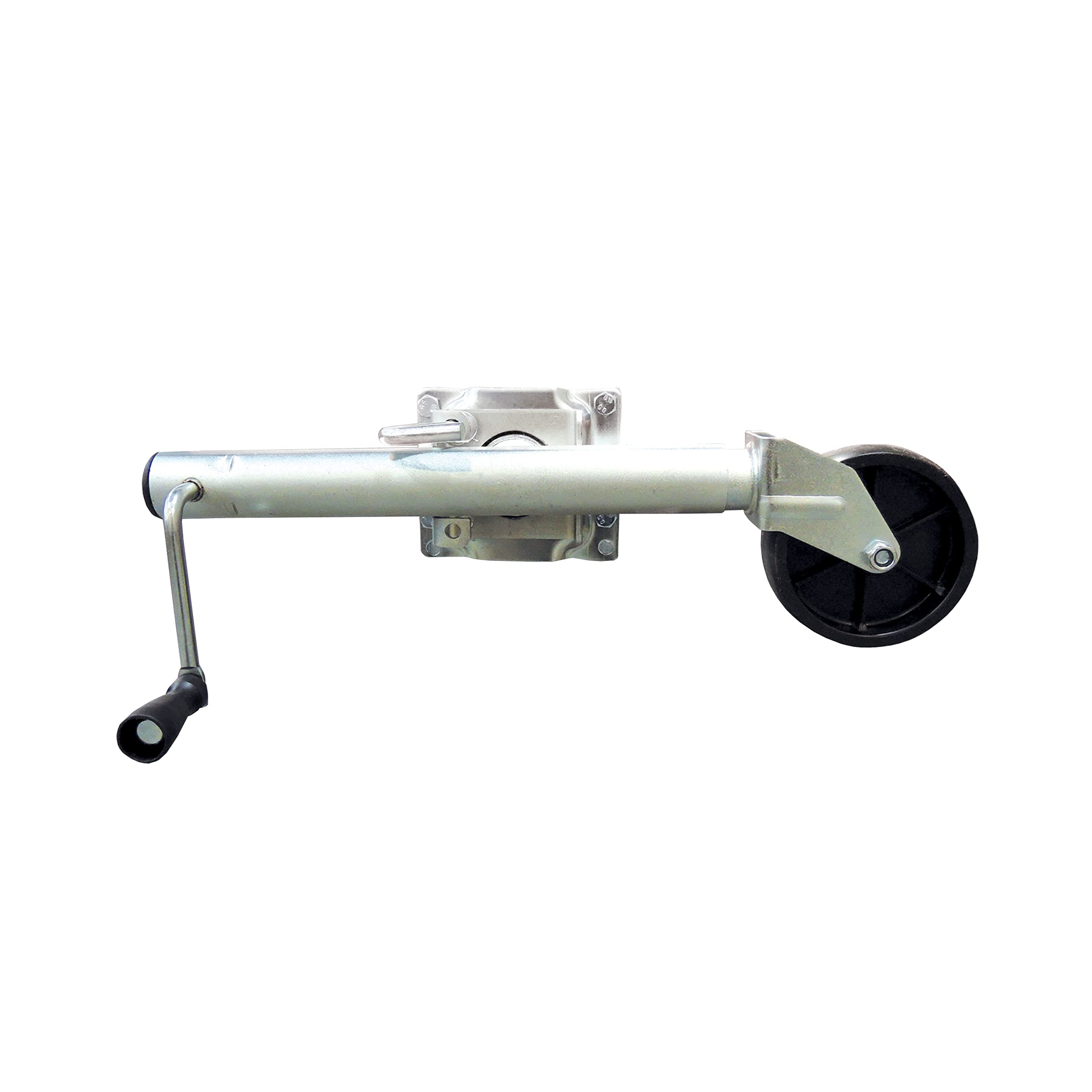 Side Wind TOWSMART, Swing Down, Bolt-on Trailer Jack, 1,000 lb. Capacity, 10 in. Lift