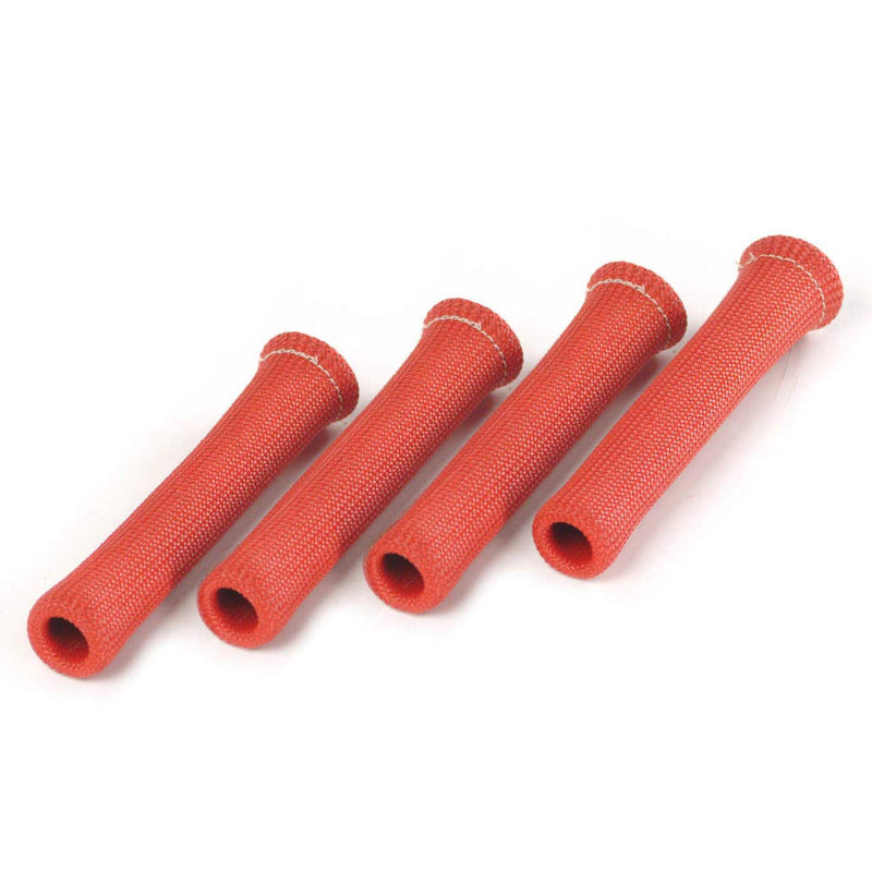 Protect-A-Boot Design Engineering 10524 Red 6" Spark Plug Boot Protector Sleeves (Pack of 4)