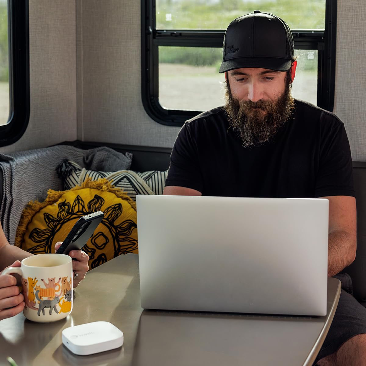 Journey1 LTE TravlFi RV WiFi Hotspot | RV Internet with Multiple Networks, Pay As You Go and No Contracts | Portable Internet for Travel, Motorhomes and Campers