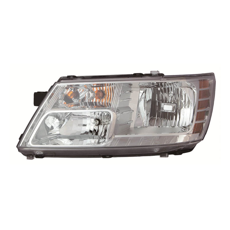 DEPO Automotive ACK for Dodge Journey 09-20 Headlight Code LME Chrome Trim LH Driver Side CAPA Replaces OEM: 5116289AD Partslink: CH2502222C