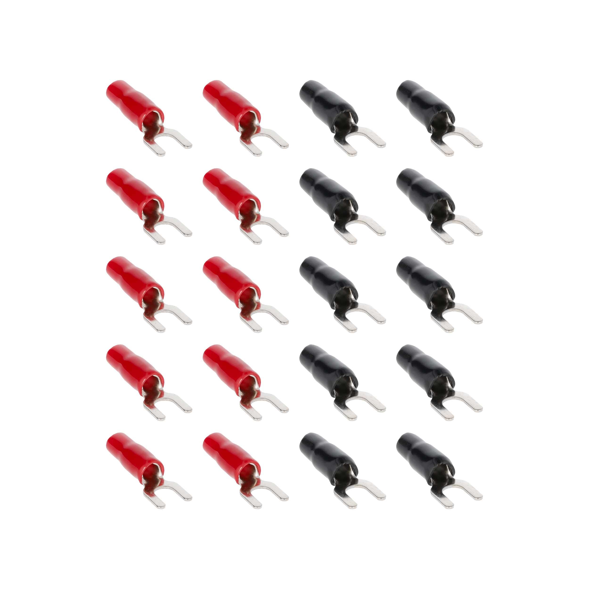 V8 Series T-Spec V8-ST2-20 Nickel Plated Spade Terminal, 20 Pack
