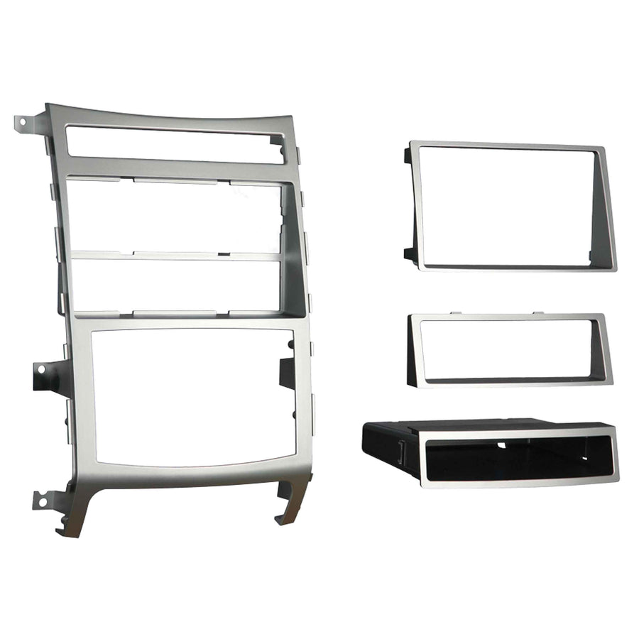 Metra 99-7335S Installation Dash Kit for Single or Double DIN 2007-2009 Hyundai Veracruz with Automatic Climate Control Only (Silver) (Silver)