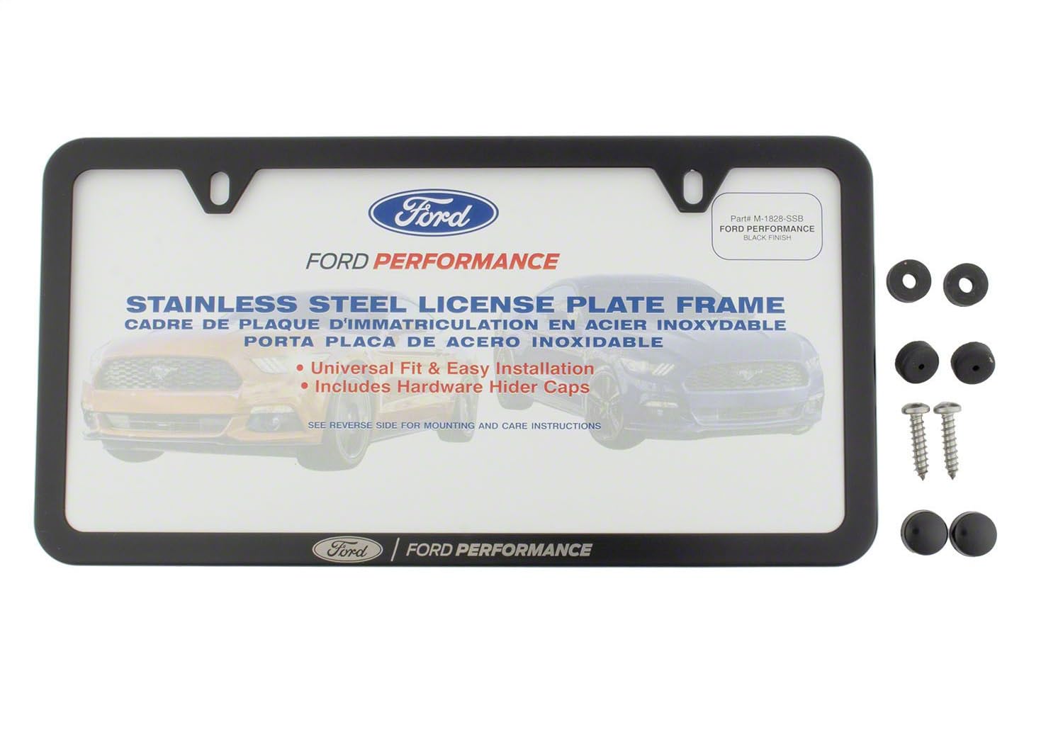 License Plate Frame Ford Performance Black