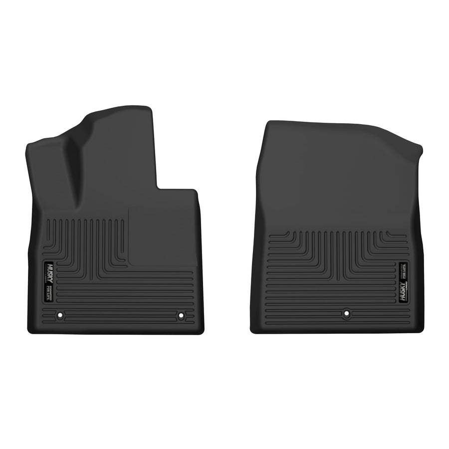Husky Liners Floor Mats X-act Contour | Fits 2021-2023 Hyundai Santa Fe | Front Row, 2-pc Black - 53881