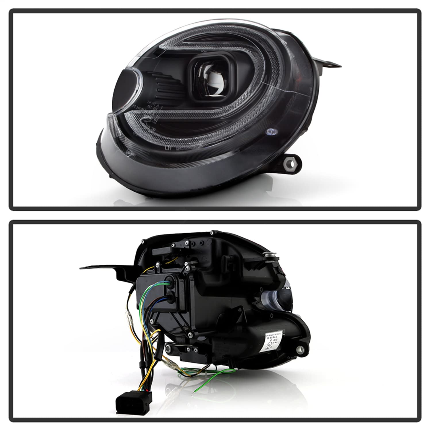Projector Headlight Spyder - (PRO-YD-MC07V2SI-SBLB-BK)