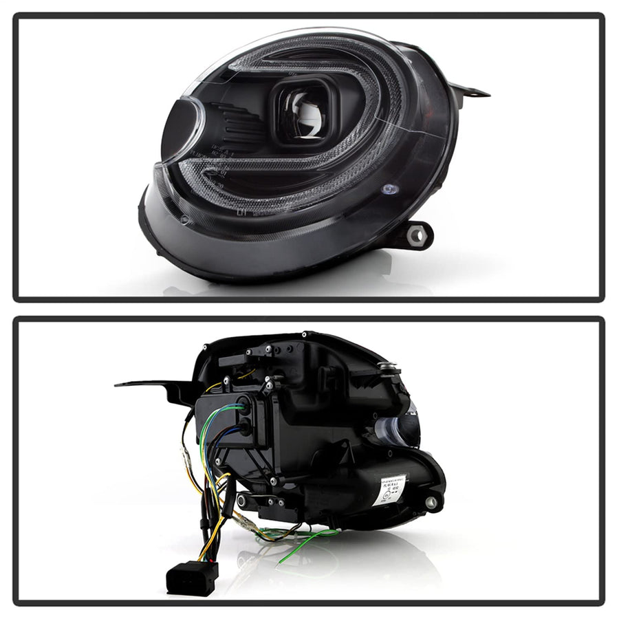 Projector Headlight Spyder - (PRO-YD-MC07V2SI-SBLB-BK)