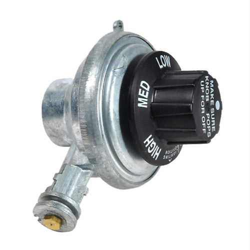 Mr. Heater F273769 Table Top Portable Propane Regulator with a 1"-20 female throwaway cylinder thread inlet and an orifice outlet, Multicolored, Regular, Silver