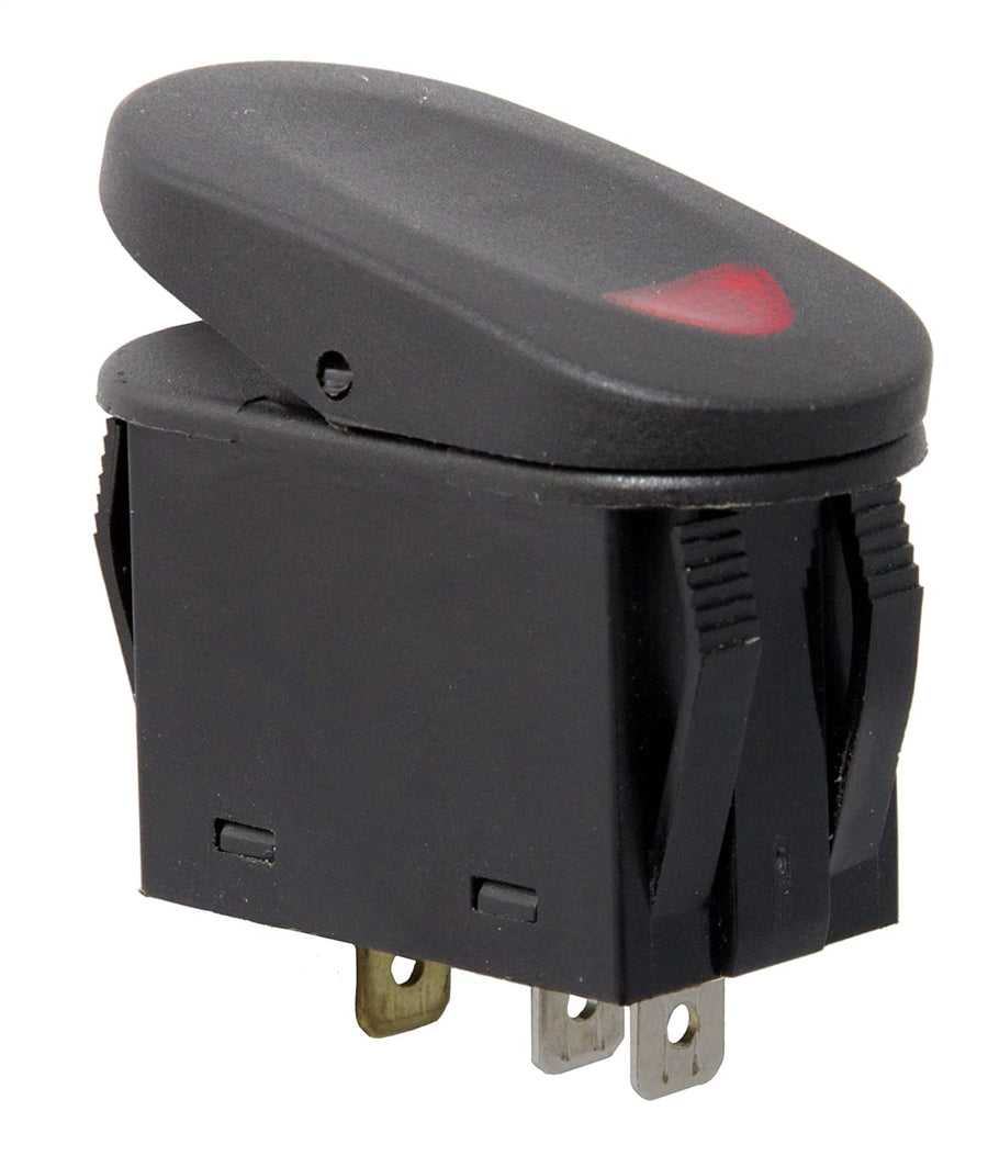 Rocker Switch Rugged Ridge | Thermoplastic Olefin (TPO), Black/Red | 17235.02 | Fits zNONE