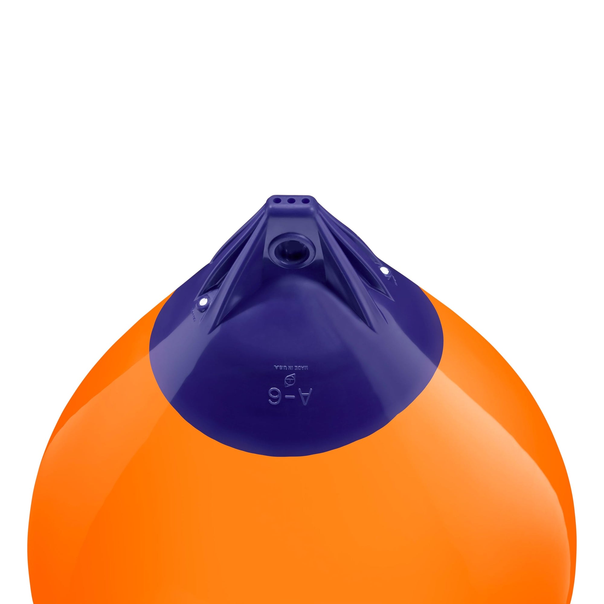 Polyform A-6 Standard Blue Ropehold Buoy - Orange