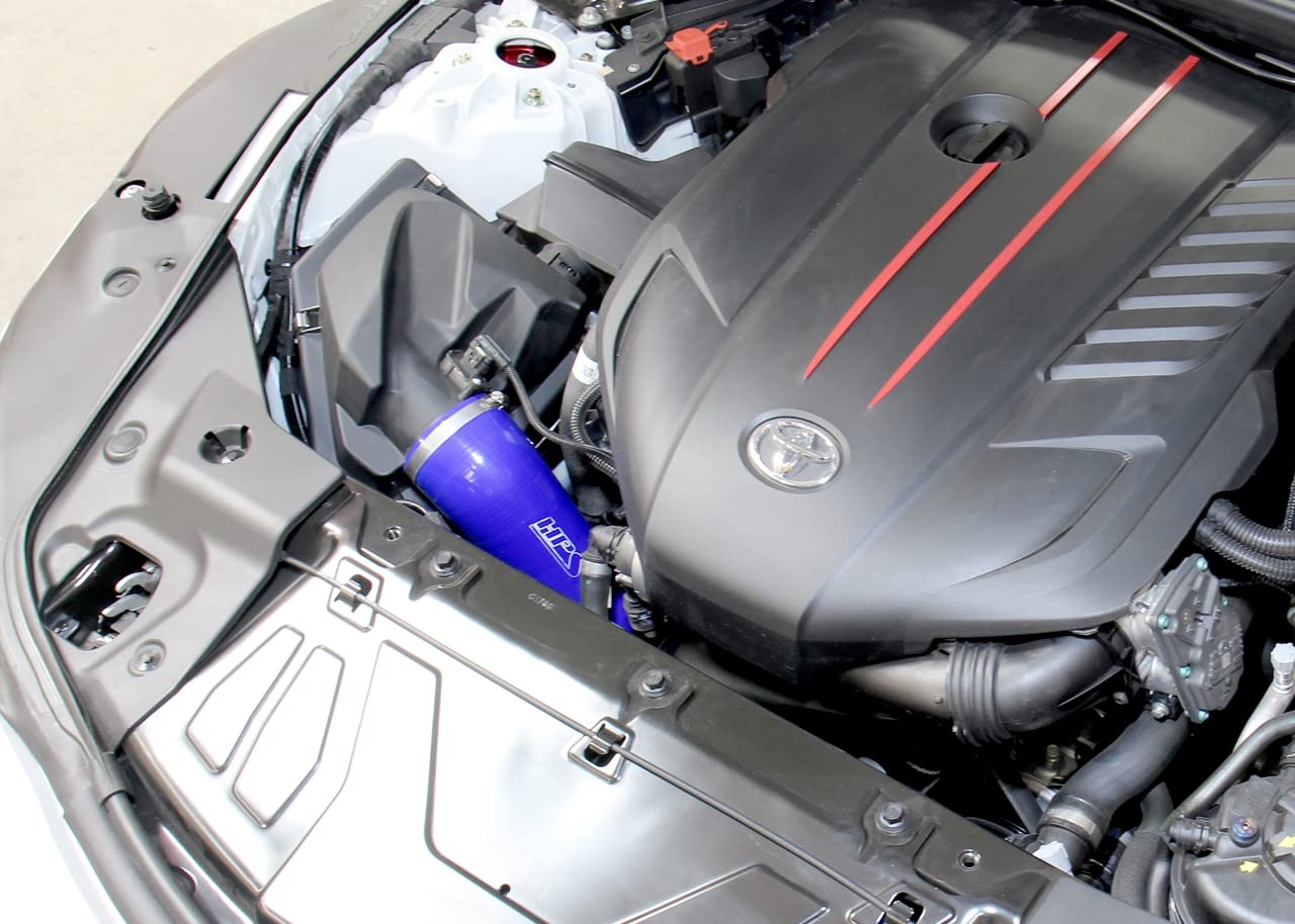 Blue HPS Silicone Air Intake Hose Kit Compatible for 2020-2024 Toyota Supra 2019-2024 BMW Z4 M40i 3.0L Turbo, 57-1851-BLUE