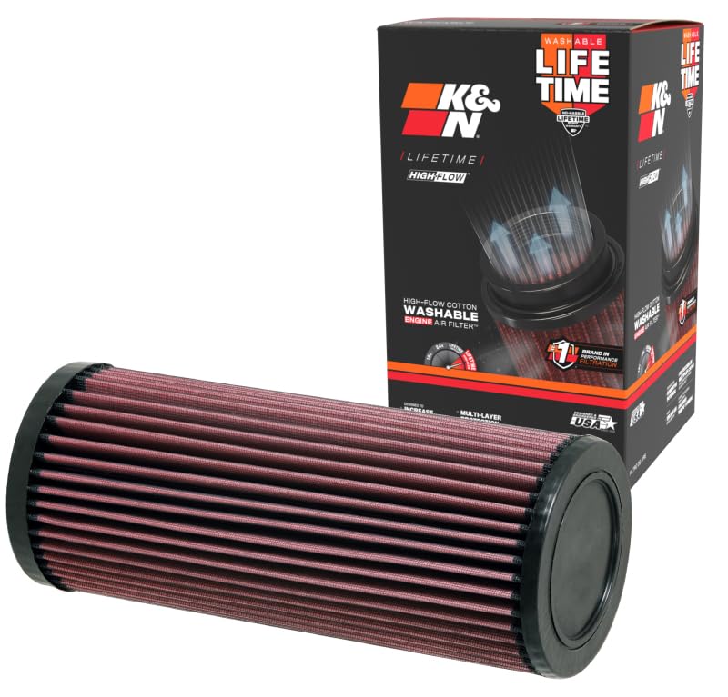 High-Flow K&N Original Lifetime Engine Air Filter: Reusable, Clean Every 75K Miles: Compatible with 2008-2018 Chevy/GMC Passanger Van (Express, 1500, 2500, Express 3500, Savana 1500 & 2500) E-1986
