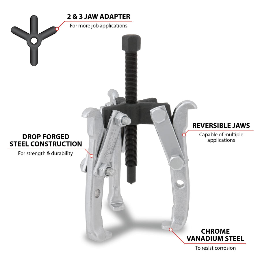 W87123 Performance Tool 3-1/4-Inch Reach x 4-3/4-Inch Spread 2-Jaw Gear Puller