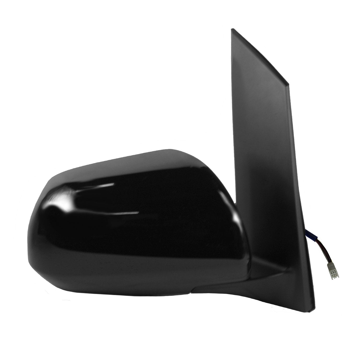 Mirror Passenger Side for Toyota Sienna, Textured Black w/PTM Cover, Foldaway, w/o spot Mirror, Heated Power