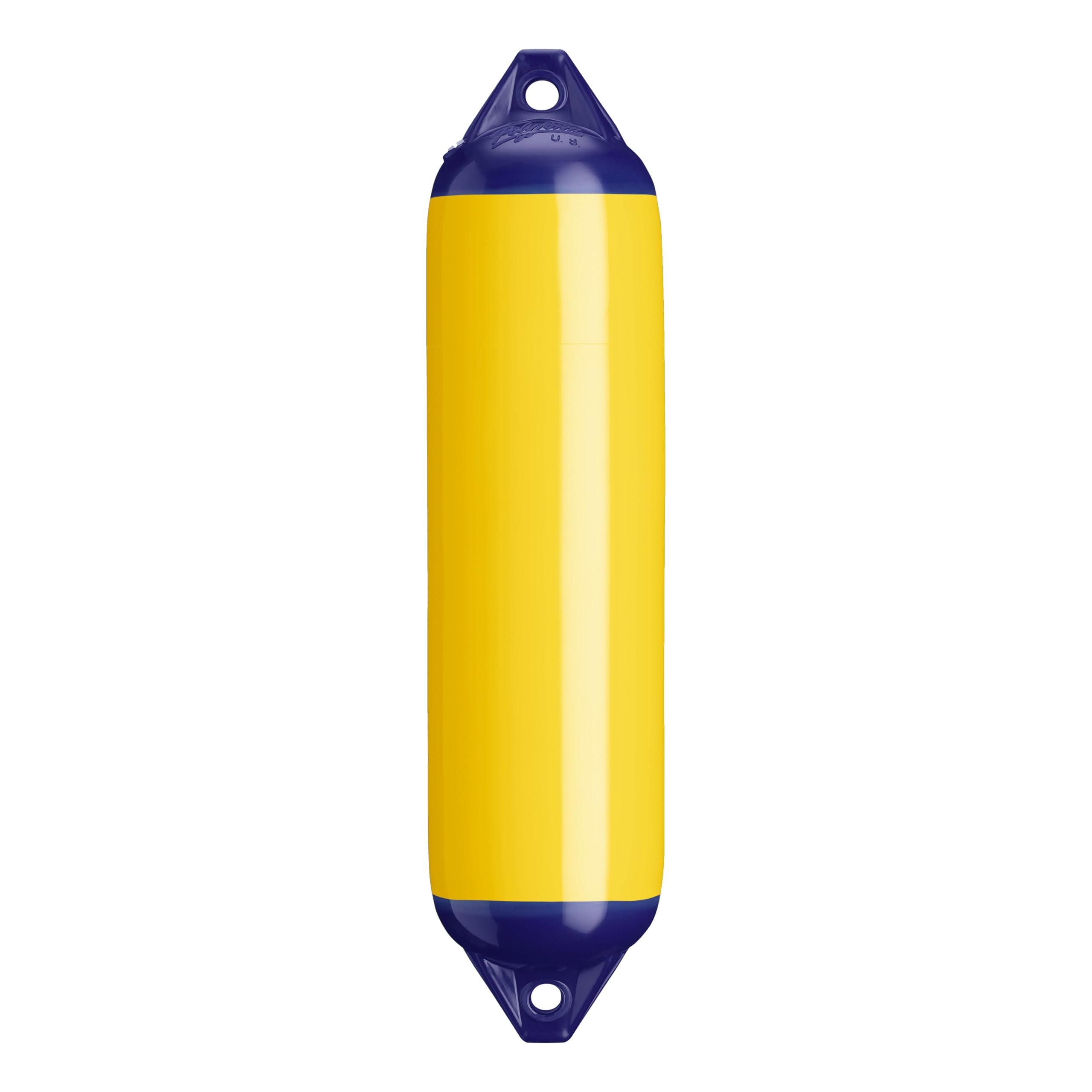 F-1 Standard Polyform Boat Fender Blue Ropehold - Yellow