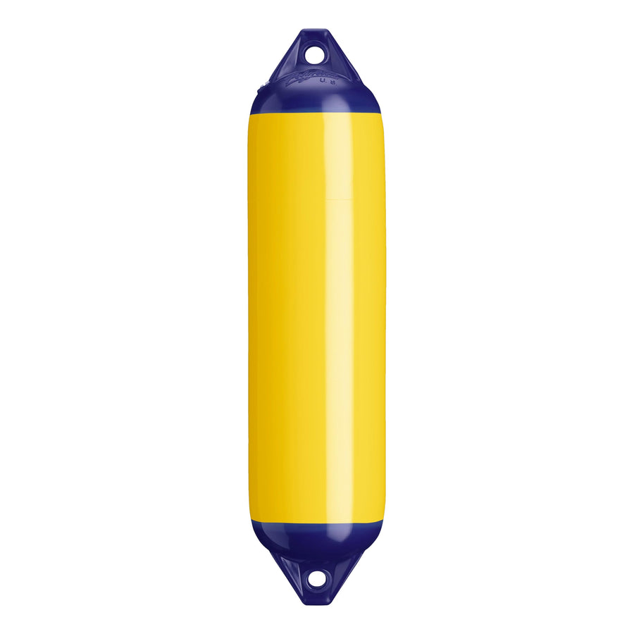 F-1 Standard Polyform Boat Fender Blue Ropehold - Yellow