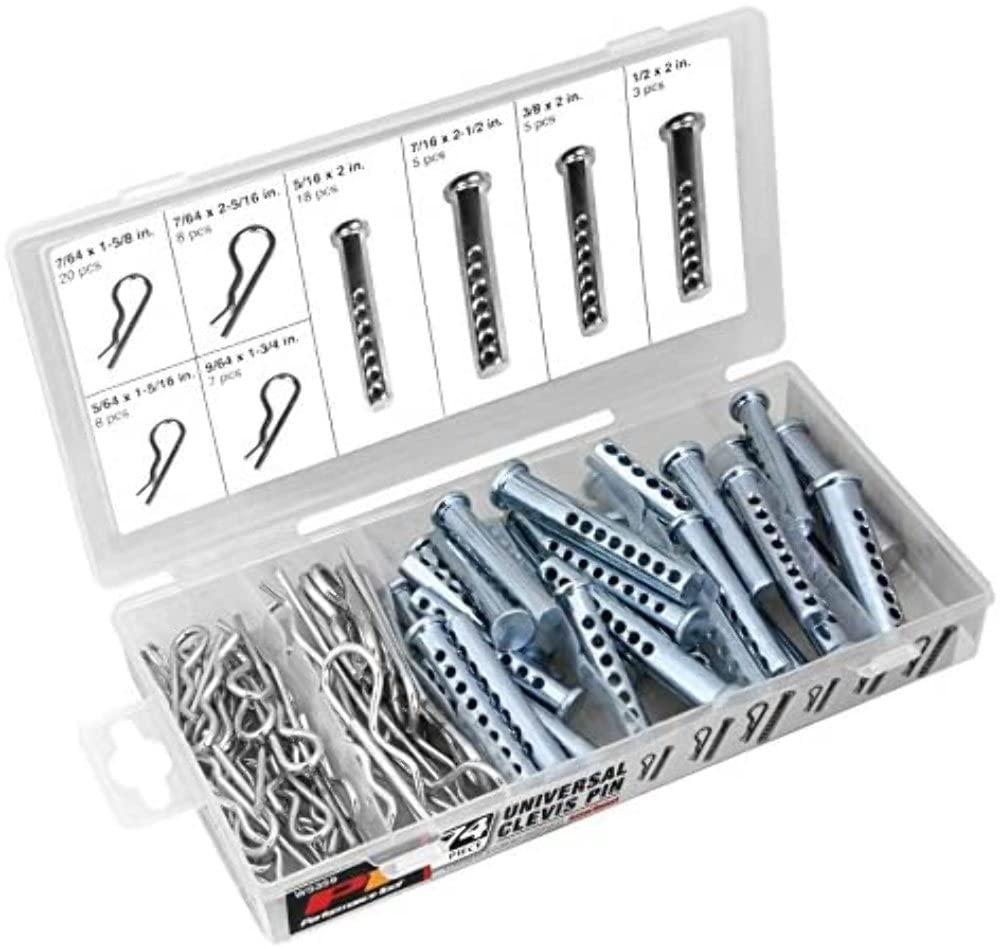 Universal Wilmar PMW5359 Clevis Pin Assortment, 74-Piece