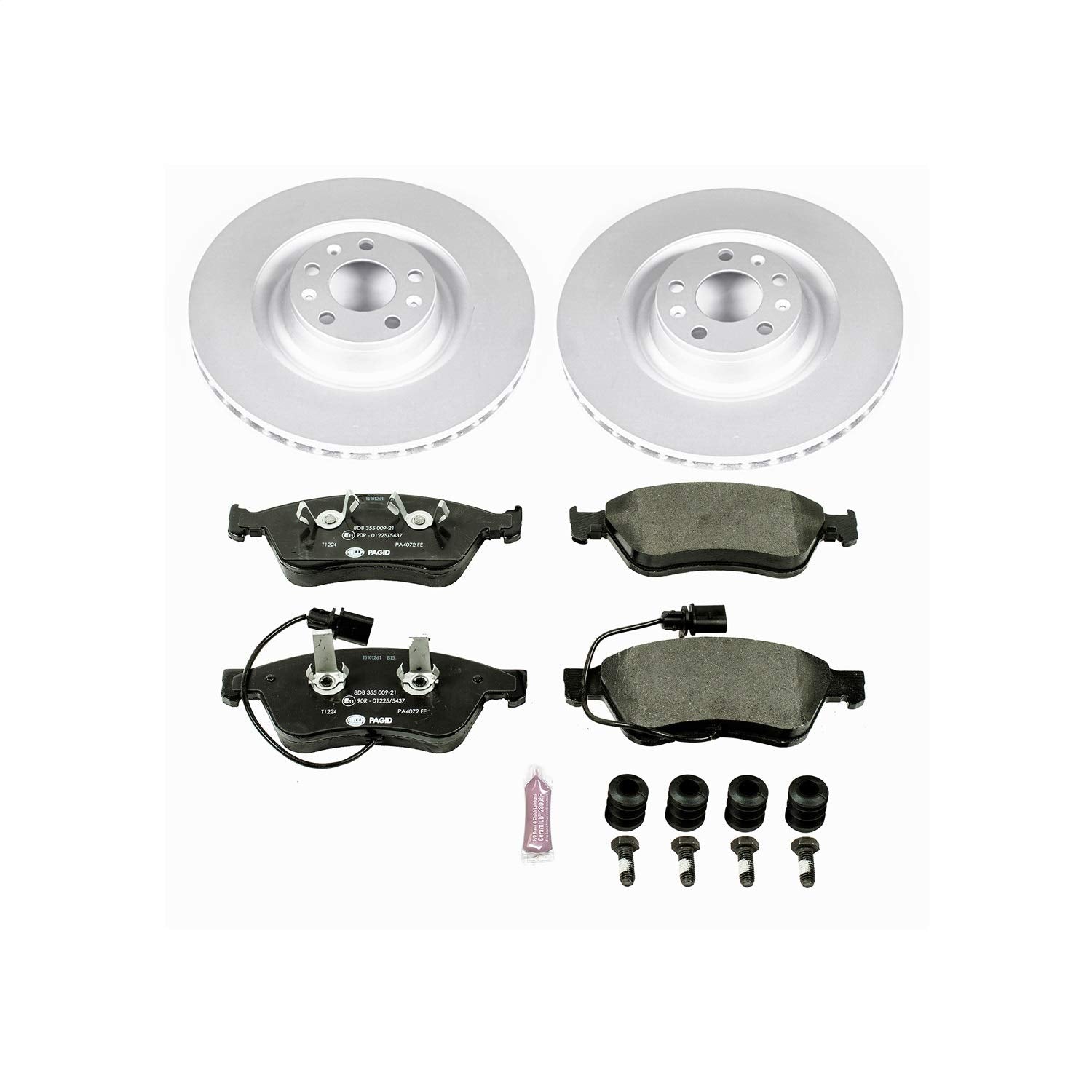 Power Stop ESK4570 Euro-Stop Front Brake Kit Audi Volkswagen For Audi A8 Quattro 2003-2010, Volkswagen Phaeton 2004-2006 [Model Specific]