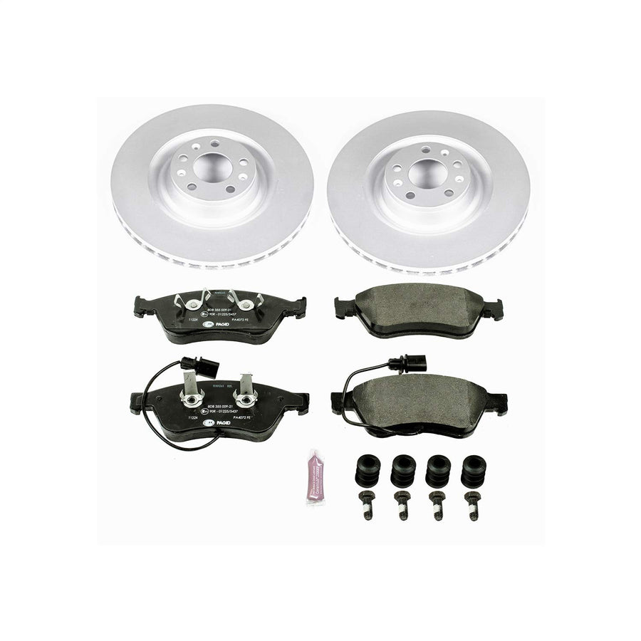 Power Stop ESK4570 Euro-Stop Front Brake Kit Audi Volkswagen For Audi A8 Quattro 2003-2010, Volkswagen Phaeton 2004-2006 [Model Specific]