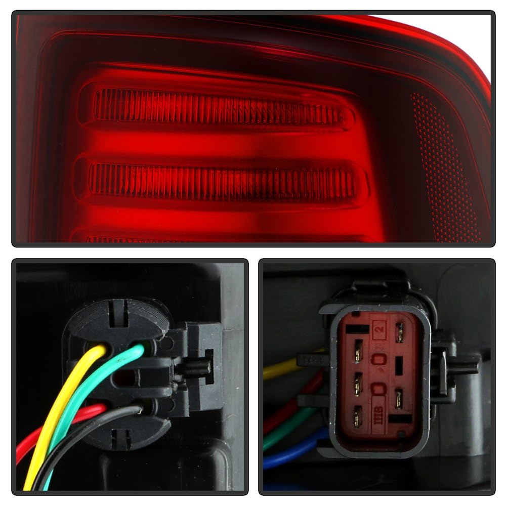 Dodge Ram 1500~3500 Sport Spyder (POE) 13-18 LED Dark Red Lens Tail Light - Reverse-T20(Included) - OE Right