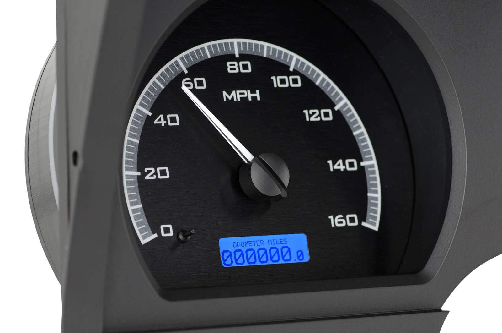 Dakota Digital VHX-78C-VET-K-B Analog Dash Gauges Black Alloy Blue 78-82 Chevy Corvette