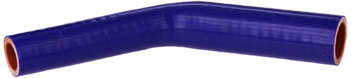 HPS Silicone High Temperature HTSER45-075-100-BLUE 4-ply Reinforced 45 degree Elbow Reducer Coupler Hose, 100 PSI Maximum Pressure, 4" Leg Length on each side, 3/4" > 1" ID, Blue