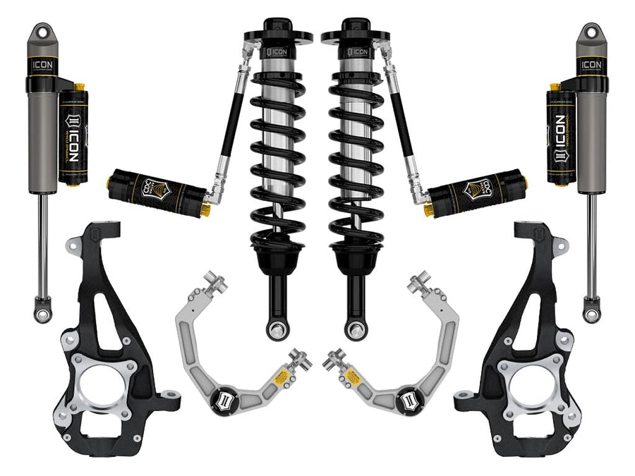 2021-2024 Ford F-150 ICON 4WD, 3.5-4.5" Lift, Stage 4 Suspension System, Billet, CDCV