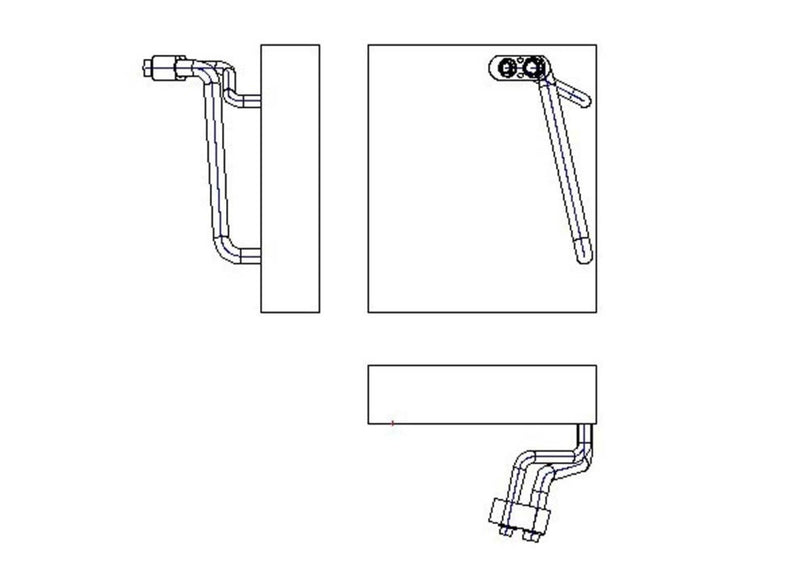 Hyundai Sonata Replacement TYC 97080 Evaporator