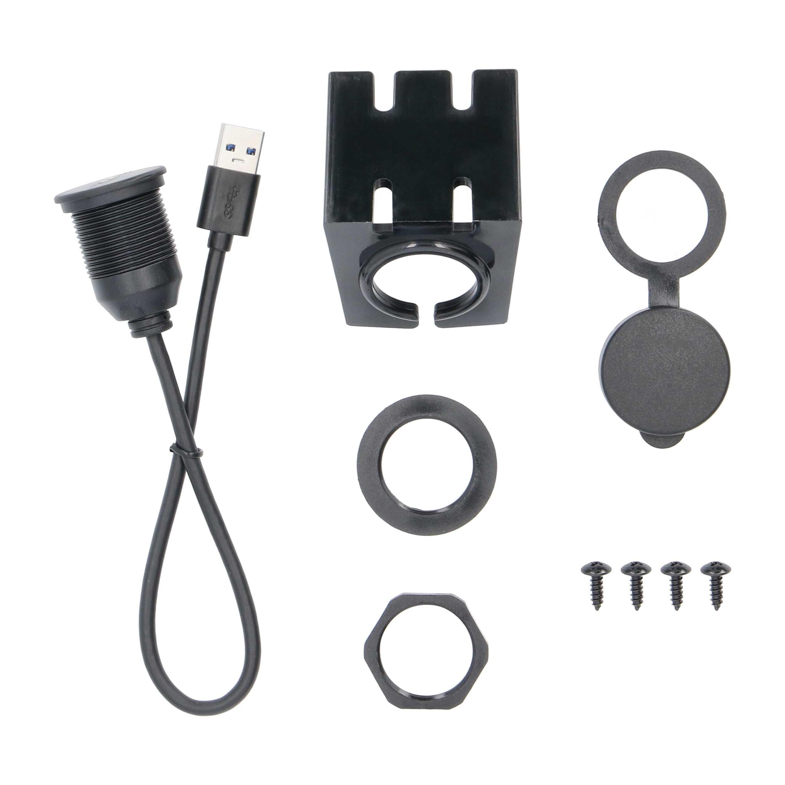 USB Type C Male to Metra Brands USB A Female 3.0 1 Ft.