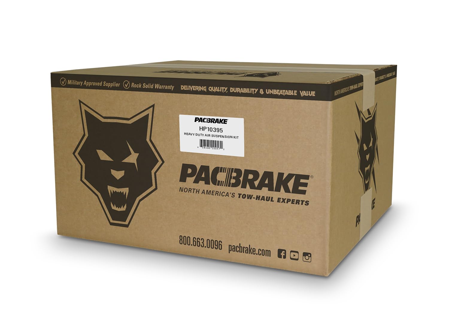 Pacbrake ALPHA HD HP10395 Air Spring Suspension Kit Compatible with Sprinter 3500/4500 SRW 2006-2023