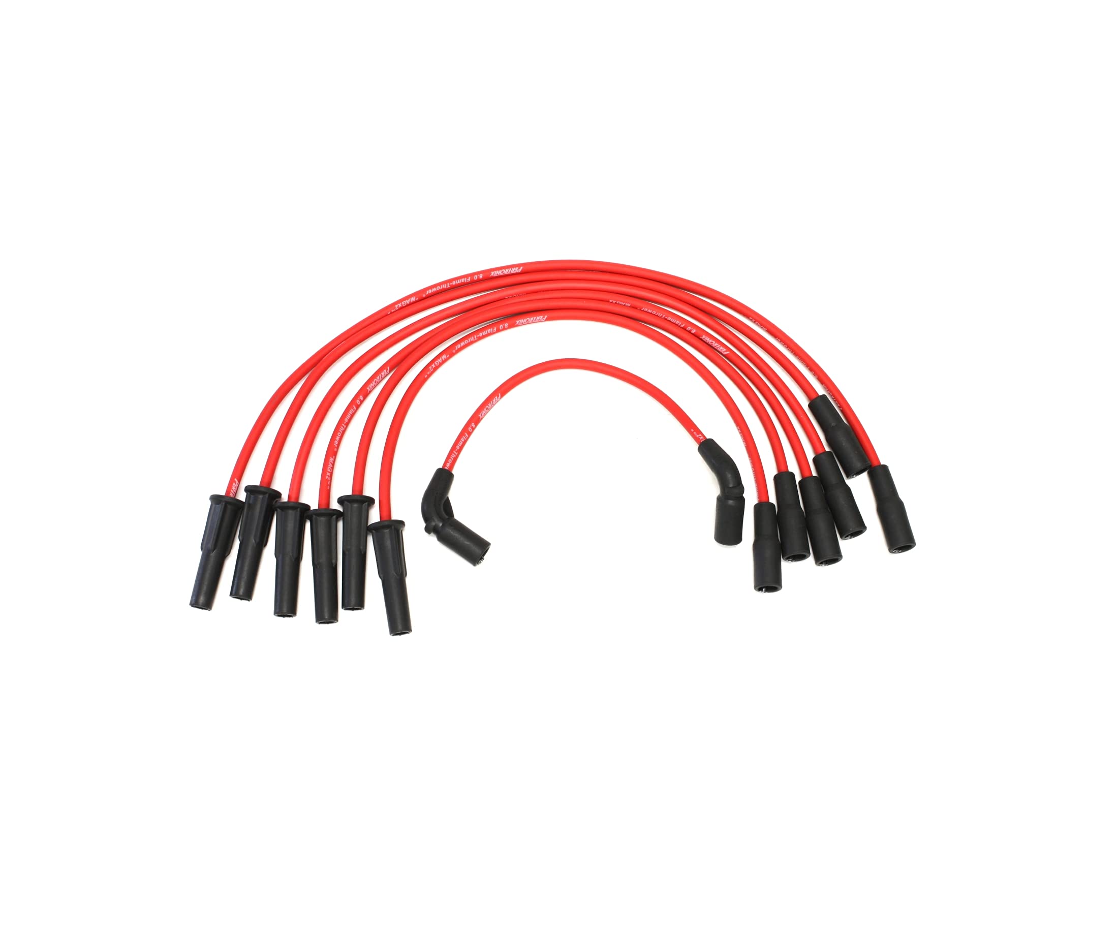 Pertronix 806425 8mm Flame-Thrower Red Spark Plug Wire for 6-Cylinder GM Full Size Truck 4.3L Engine