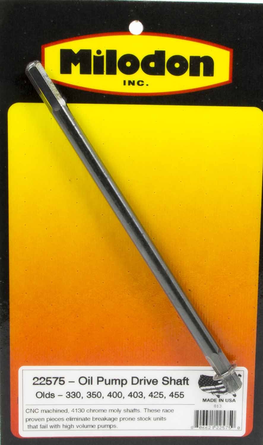 Milodon 4130 Chrome Moly Oil Pump Drive Shaft for Oldsmobile 22575