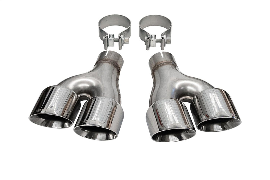 ep CORSA Performance 14068 Grand Cherokee Twin 2.5in Inlet / 4in Outlet Polished Pro-Series Tip Kit