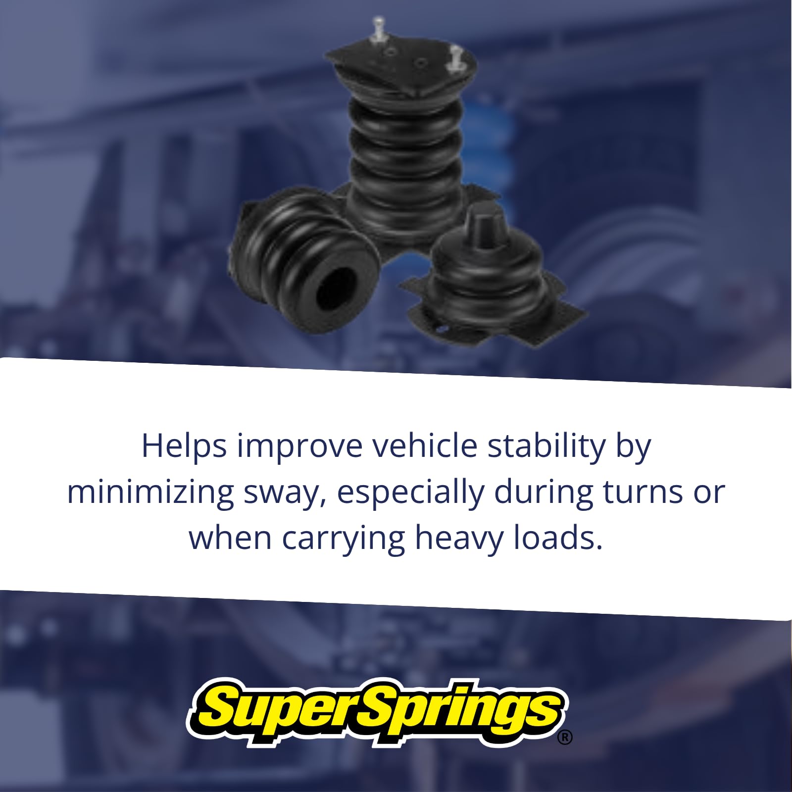 SumoSprings SSR-201-47-2 | Rear SumoSprings for Chevrolet Silverado 2500|3500, GMC Sierra 2500|3500, Black, 4600 lbs.