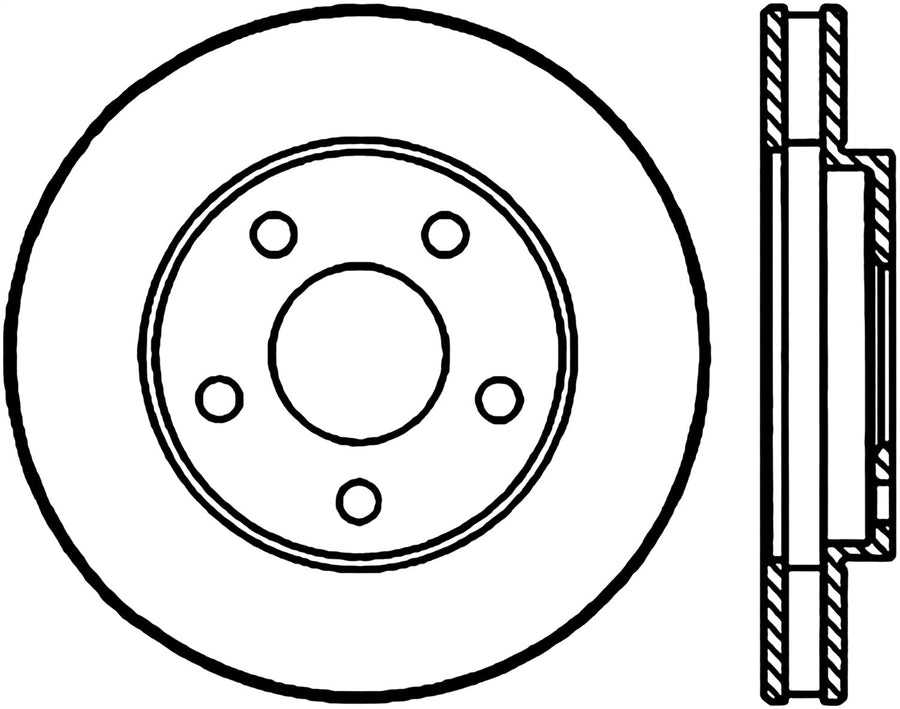 Sport Drilled/Slotted Brake Rotor StopTech 127.62050R (Front Right), 1 Pack