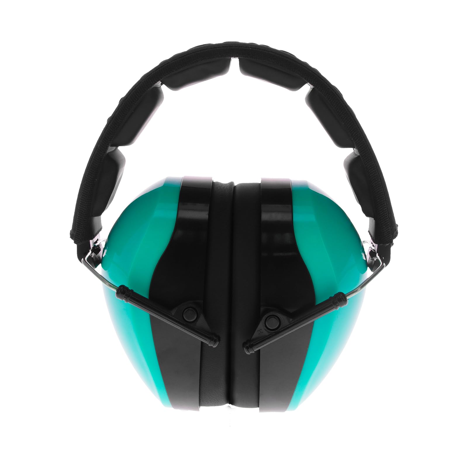 Walker's Passive Dual Colored Muff - Compact Folding Lightweight 26dB NRR Hunting Gun Range Shooting Hearing Protection Muff w/Padded Headband & PVC Earpads, Aqua Blue