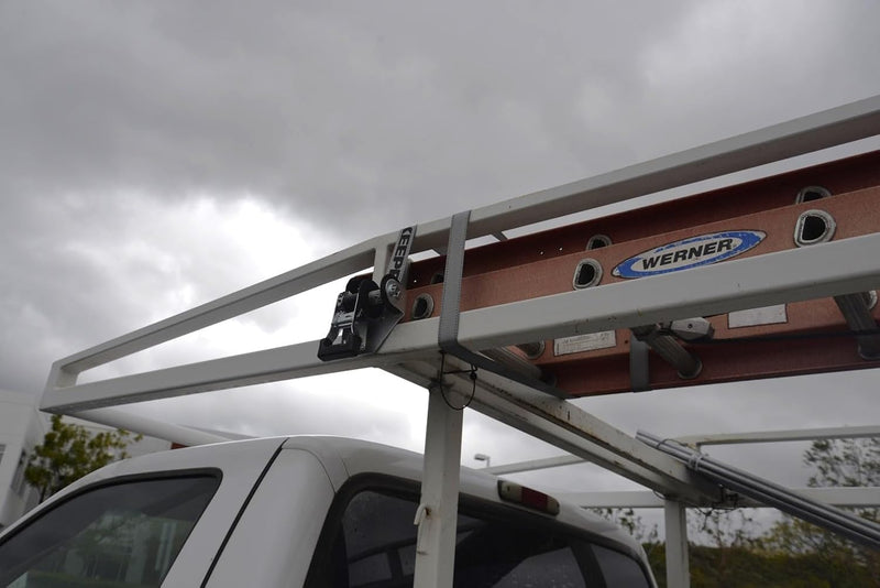 1.5" x 8’ Keeper Mountable Rack Ratchet Tie Down with 500 lbs. Working Load Limit, Ladder and Pipe Rack Straps