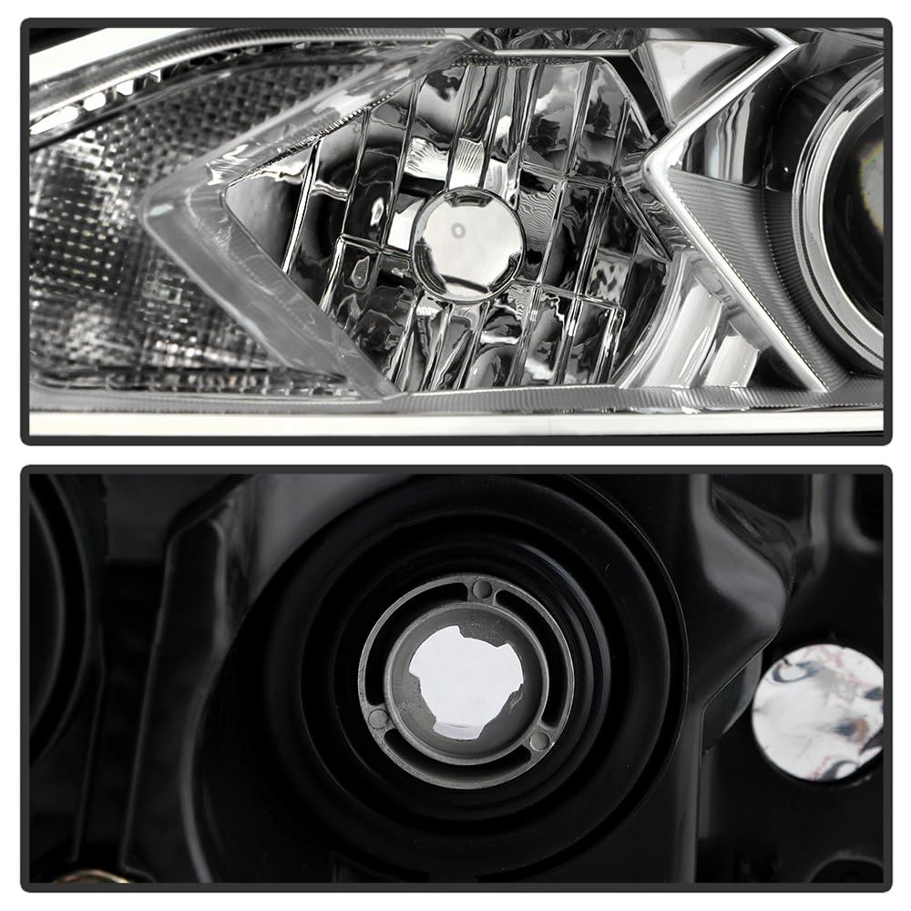 (xTune) Nissan Altima 4Dr 16-18 (OE Style) Black LED Signal DRL Halogen Headlights - Low Beam-H11(Included) ; High Beam-H9(Included) ; Signal-LED(Included) - Chrome