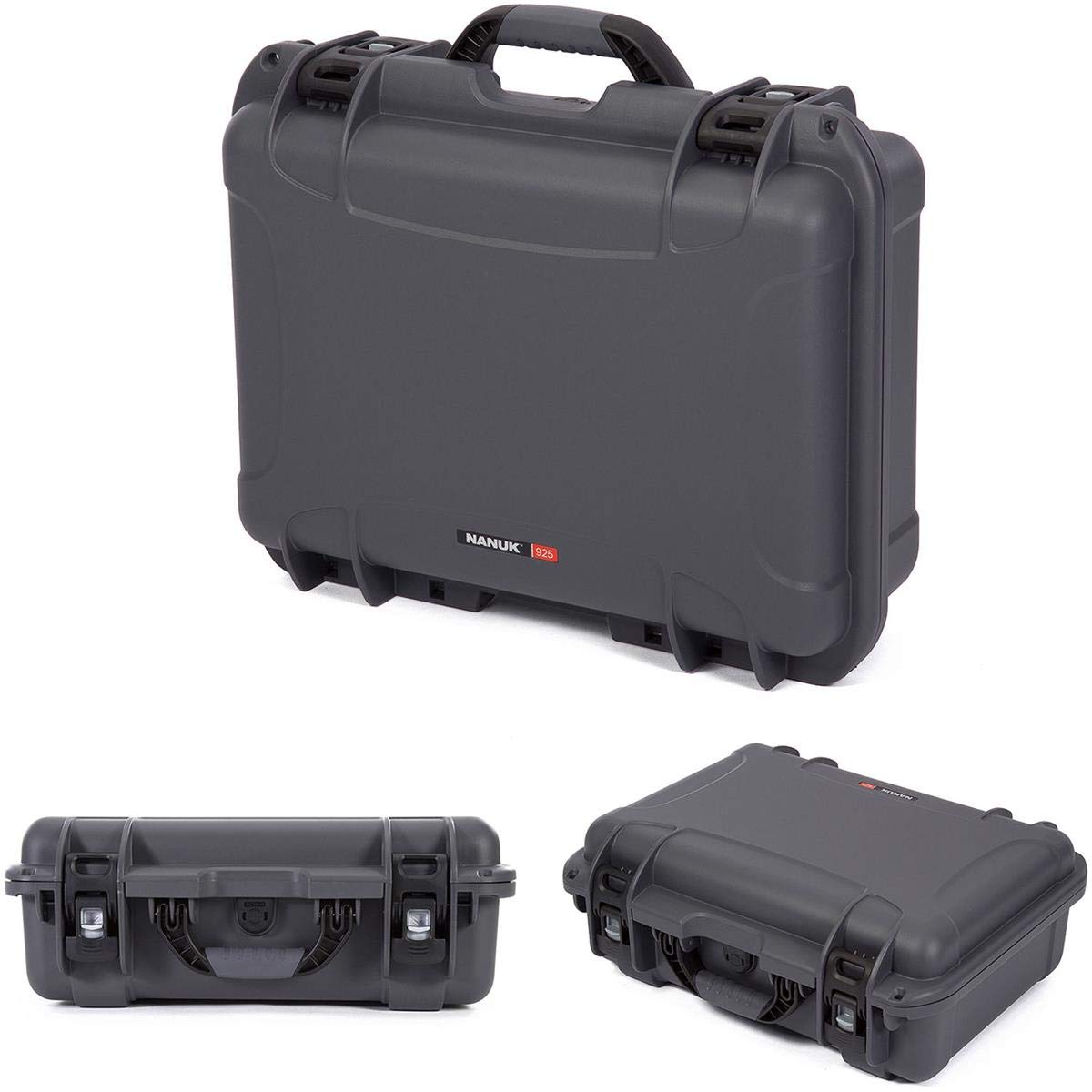 Nanuk Waterproof 925 Hard Case with Foam Insert for DJI Mavic 2 Pro|Zoom + Smart Controller, Crystalsky 5.5" or iPad - Graphite